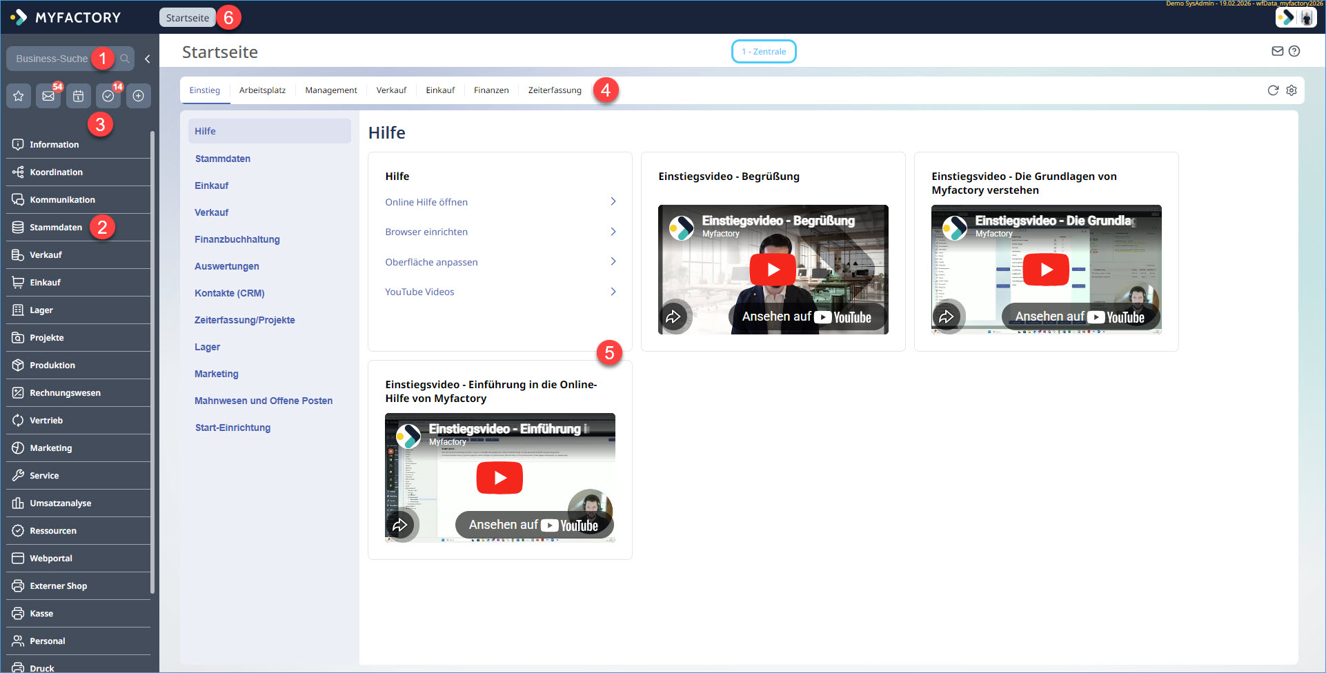 Die Oberfläche und Bedienung 0