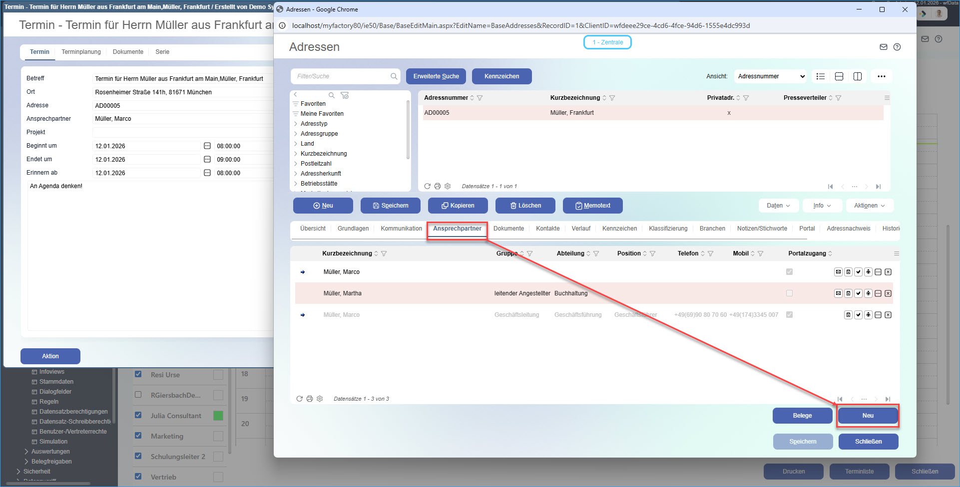 Neuen Termin anlegen 4