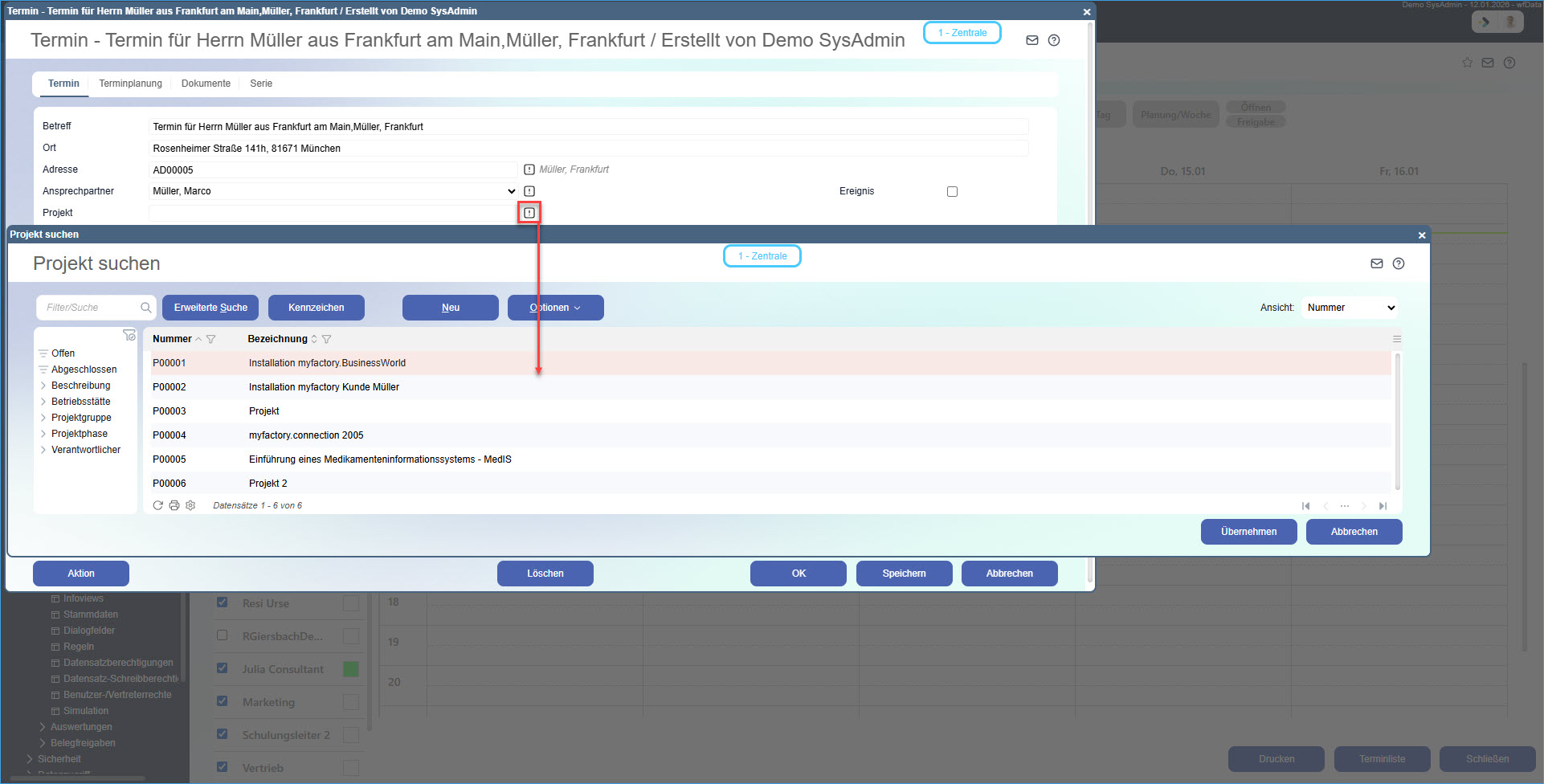 Neuen Termin anlegen 6