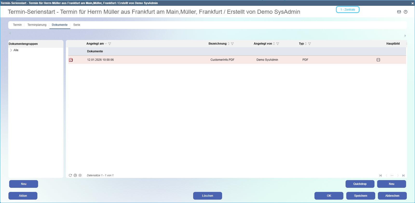 Neuen Termin anlegen 10