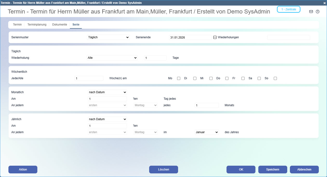 Neuen Termin anlegen 11