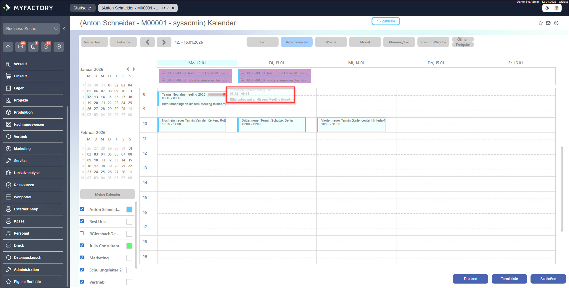 Neuen Termin anlegen 17