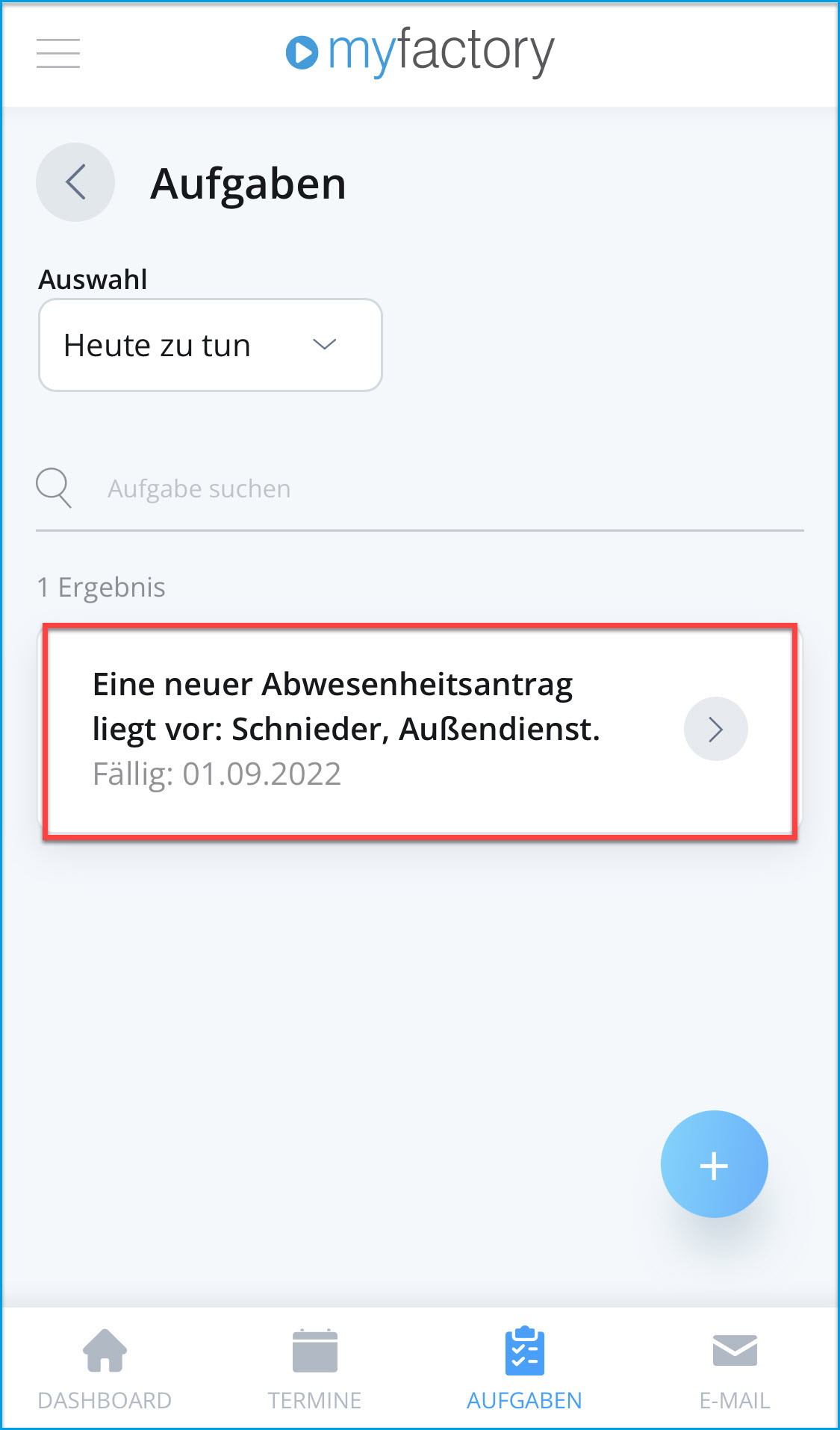 Abwesenheitsanträge mobil genehmigen 0