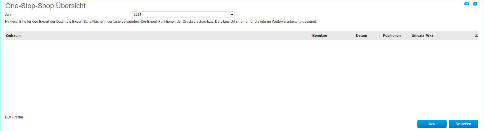 One-Stop-Shop-Übersicht 0