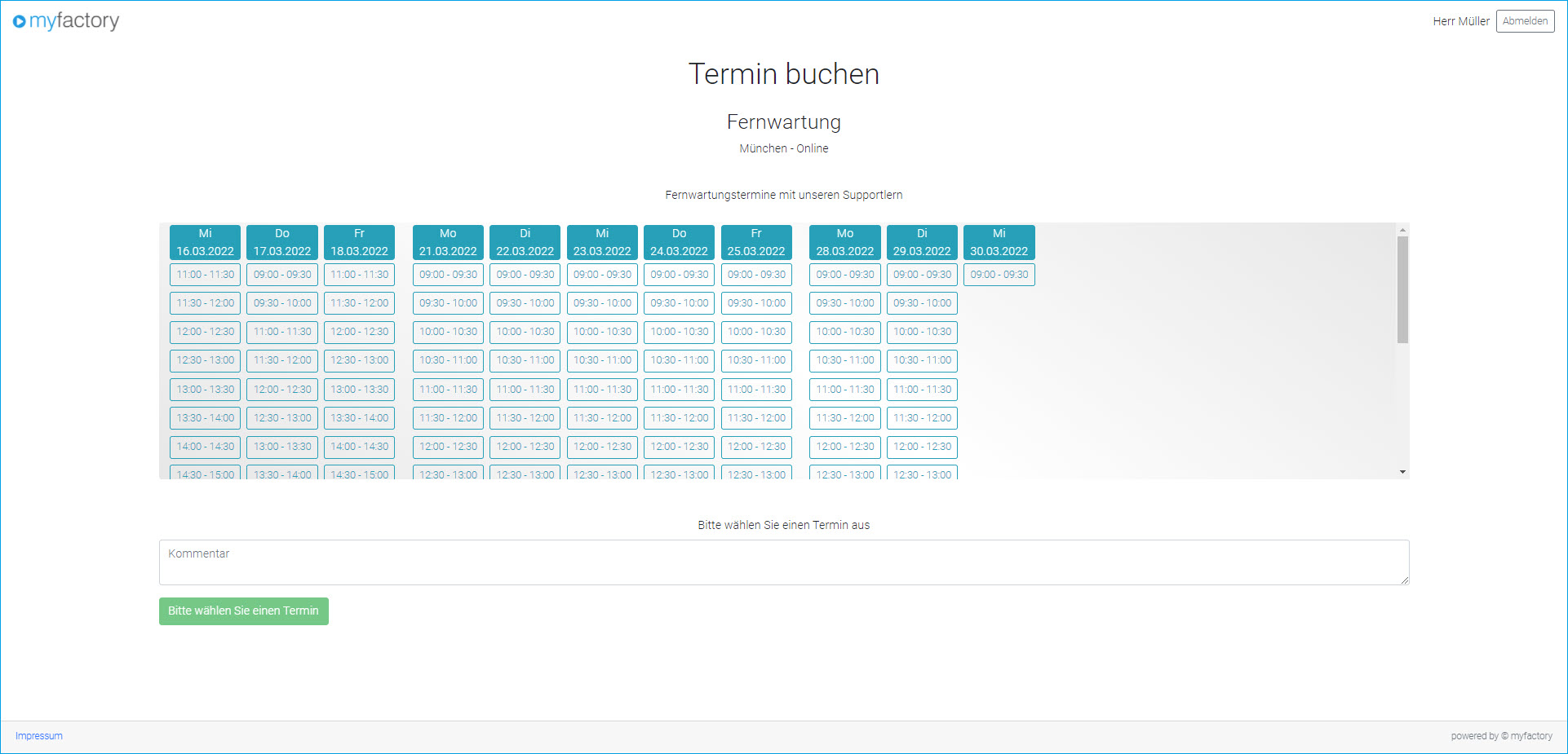 Digitalisierungstemplate: Öffentliche Terminangebote (Webportal) 0