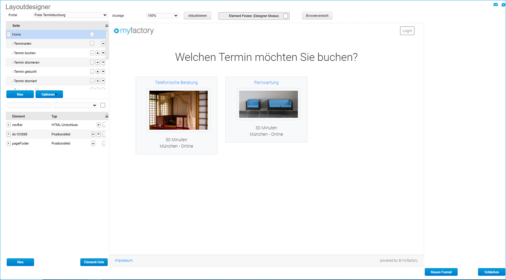 Digitalisierungstemplate: Öffentliche Terminangebote (Webportal) 8