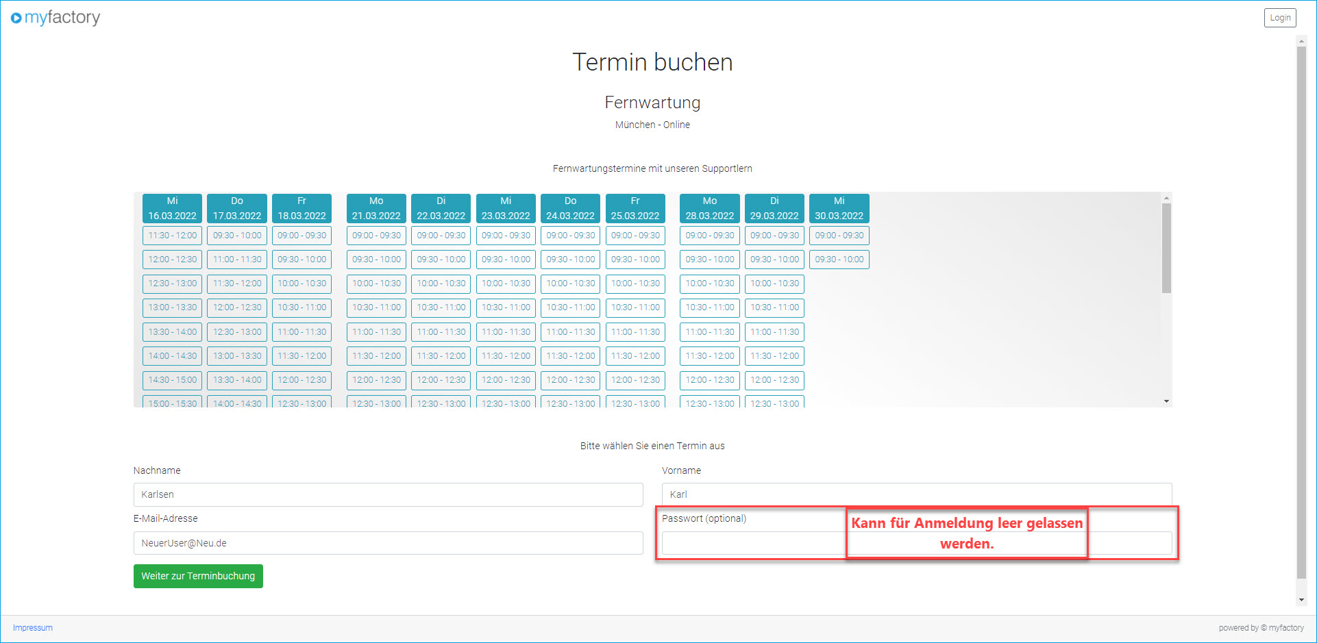 Digitalisierungstemplate: Öffentliche Terminangebote (Webportal) 10