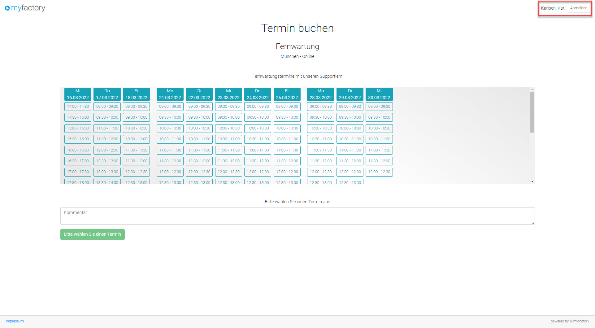 Digitalisierungstemplate: Öffentliche Terminangebote (Webportal) 11