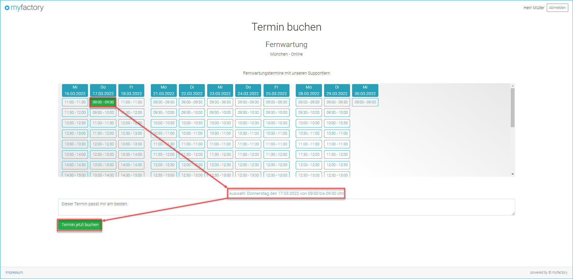 Digitalisierungstemplate: Öffentliche Terminangebote (Webportal) 17