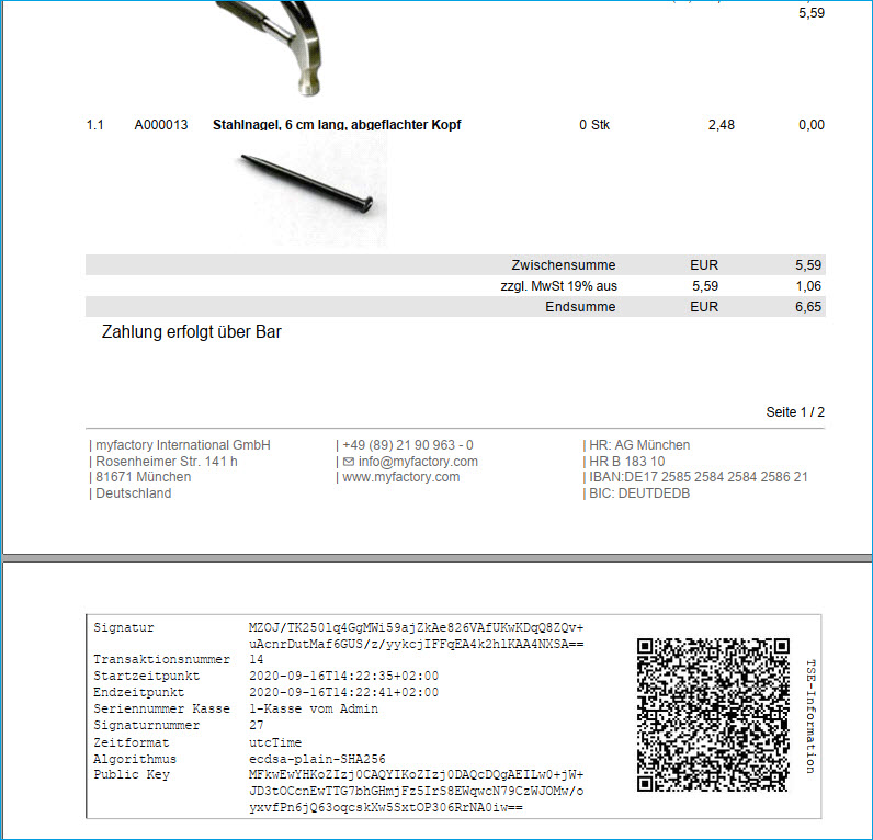 Myfactory.POS: Die Kasse konfigurieren 46