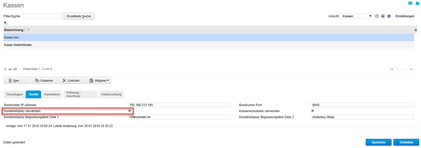 Myfactory.POS: Kassenhardware installieren 16