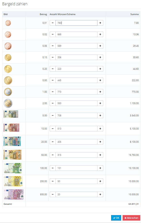 Myfactory.POS: Die Kasse nutzen 82