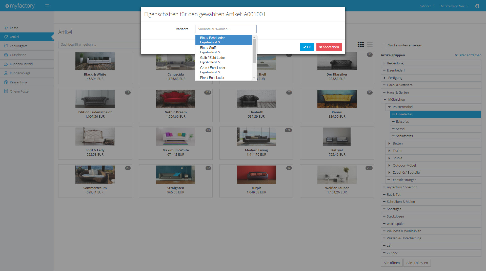 Myfactory.POS: Die Kasse nutzen 21