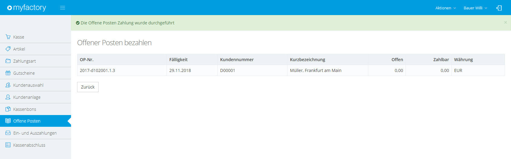 Myfactory.POS: Die Kasse nutzen 72