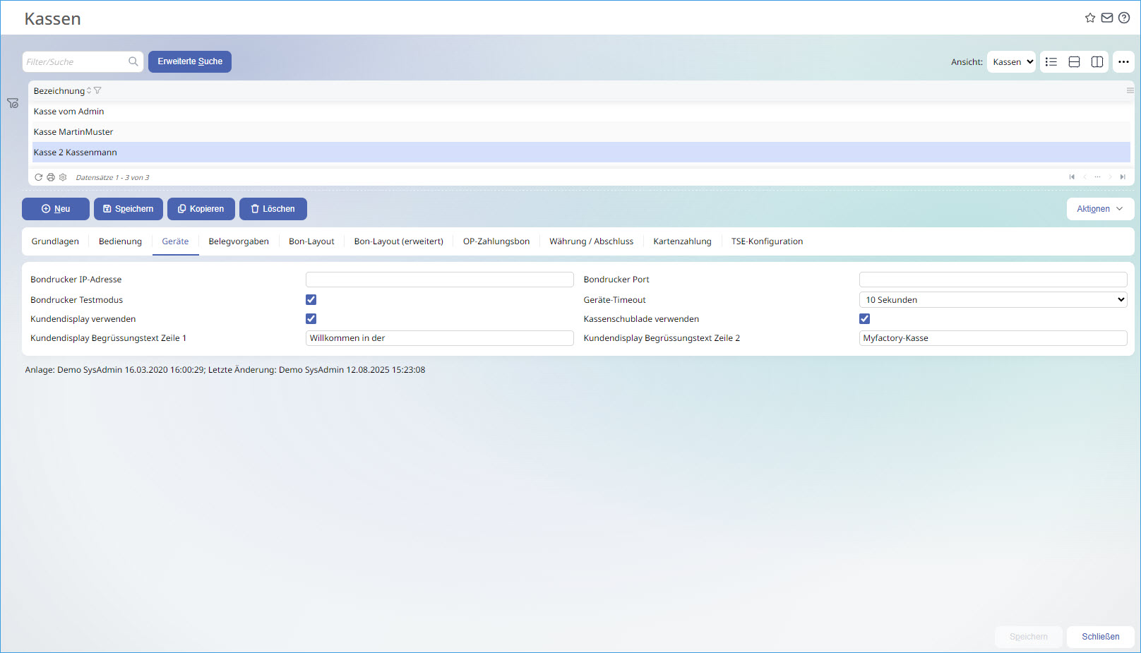 Myfactory.POS: Die Kasse konfigurieren 22