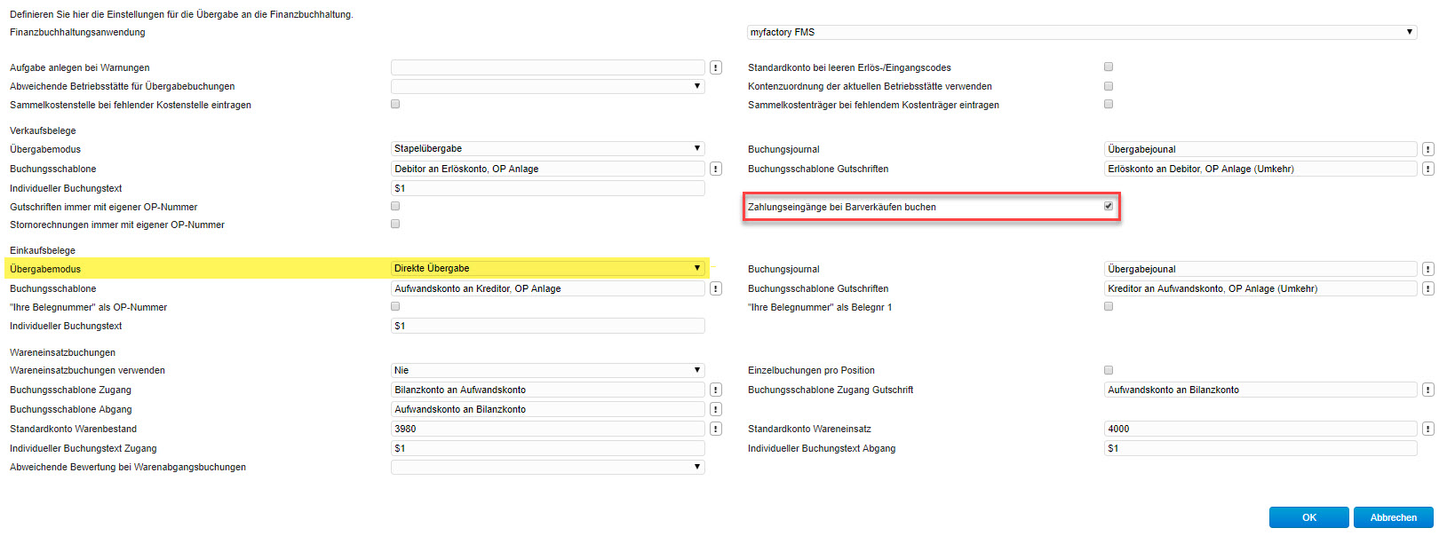 Myfactory.POS: Die Kasse konfigurieren 3