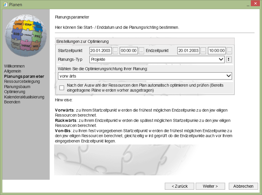 Planungsassistent 1