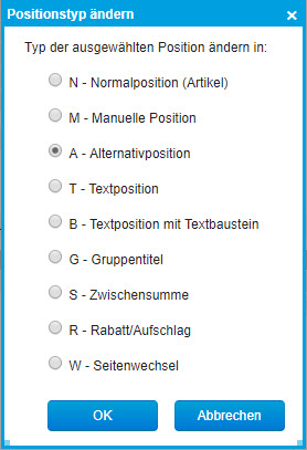 Positionstyp 0