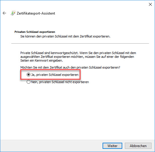 E-Mail-Zertifikat installieren und konfigurieren (mit Internet Explorer und Chrome) 6
