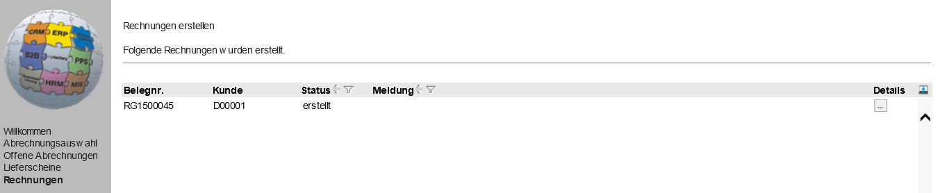 Projektabrechnung 3