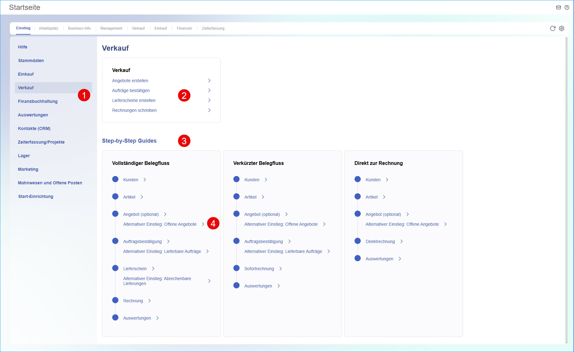 Einsteigerseite (Register Einstieg) 0