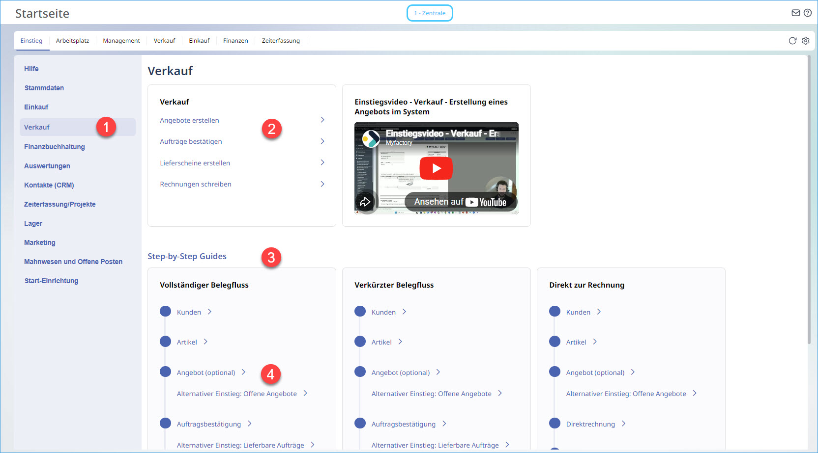 Einsteigerseite (Register Einstieg) 0