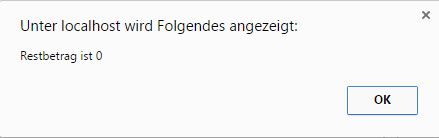 Offene Posten - Schaltfläche 