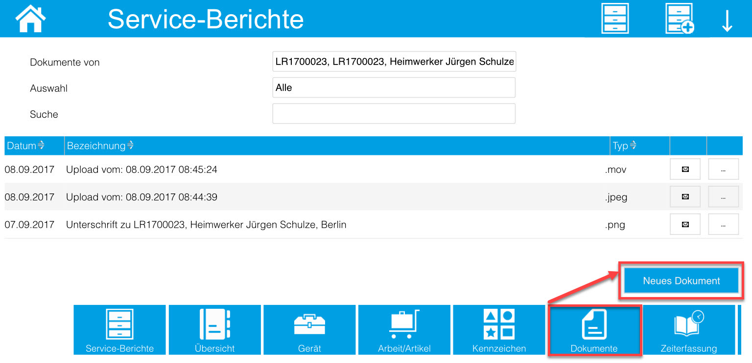 Service-Berichte 16