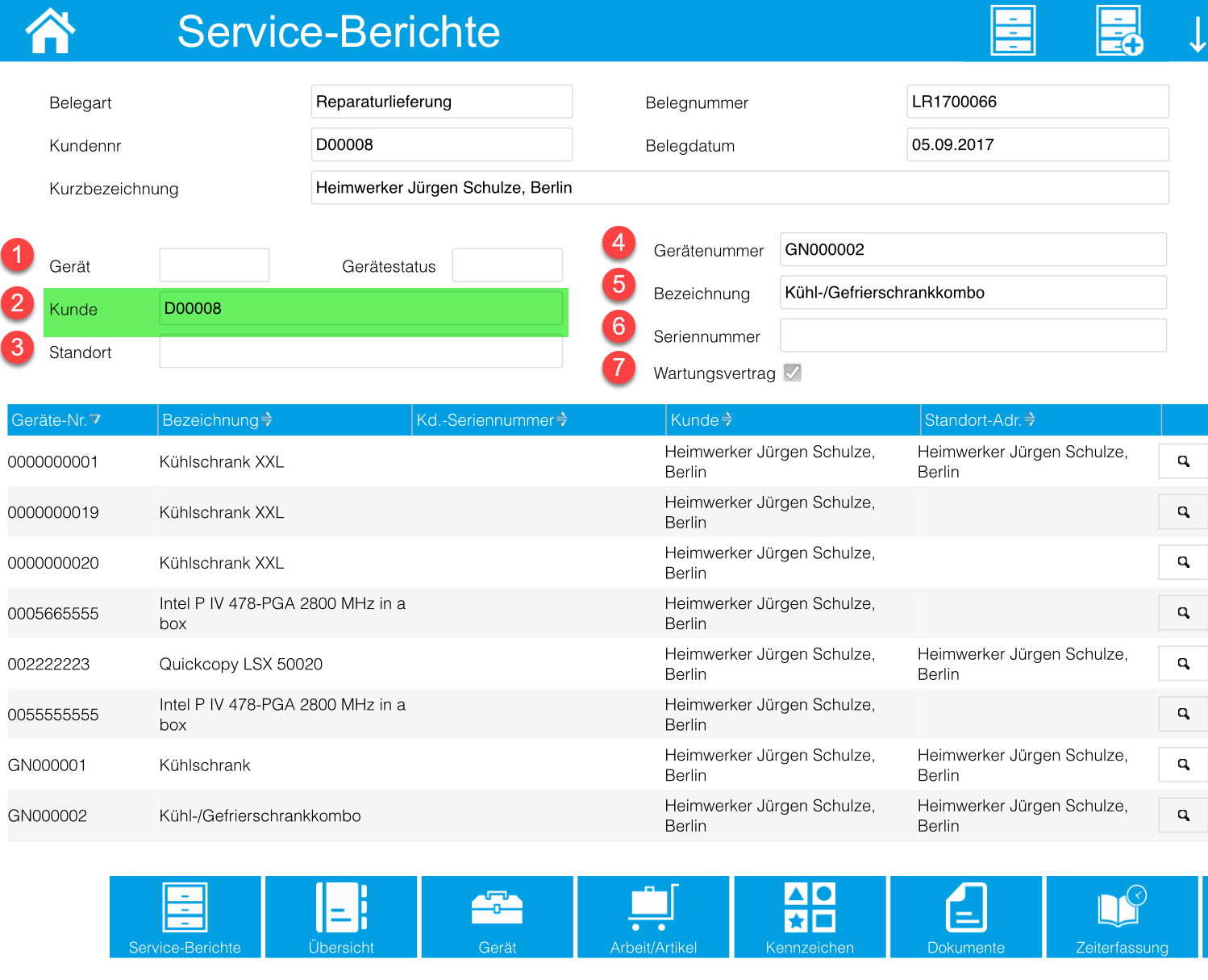 Service-Berichte 10