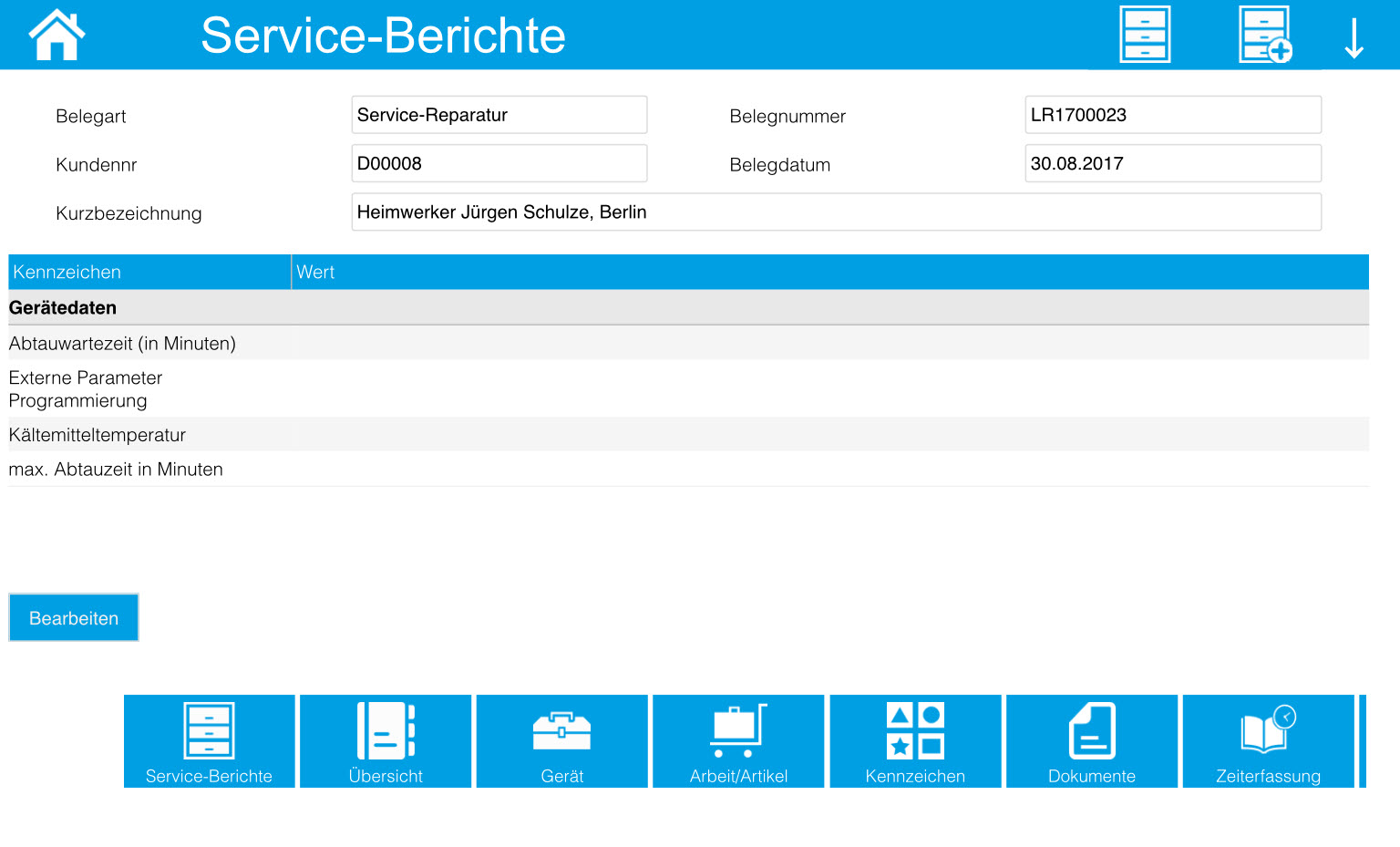 Service-Berichte 15