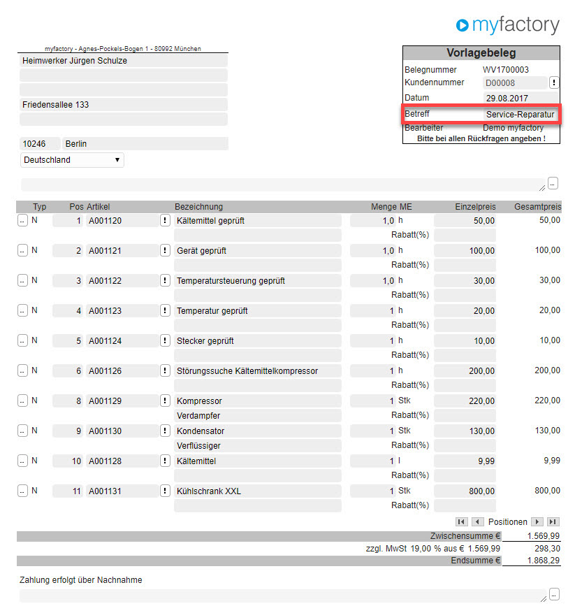 Service-Berichte 13