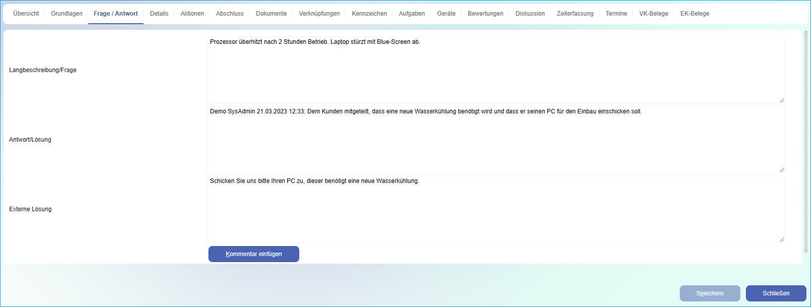 Supportfälle 3