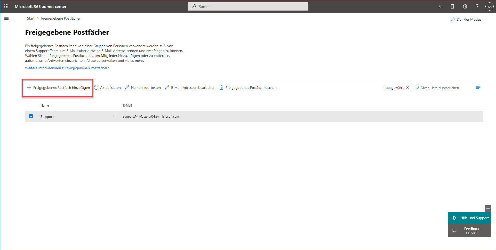 IMAP-Shared Mailbox mit OAuth 2.0 einrichten 2