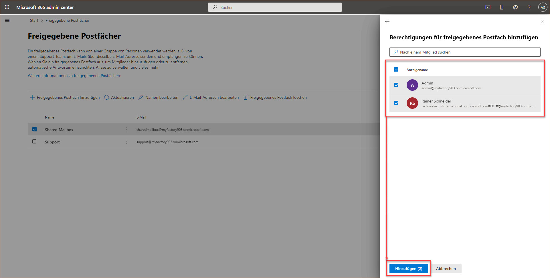 IMAP-Shared Mailbox mit OAuth 2.0 einrichten 7