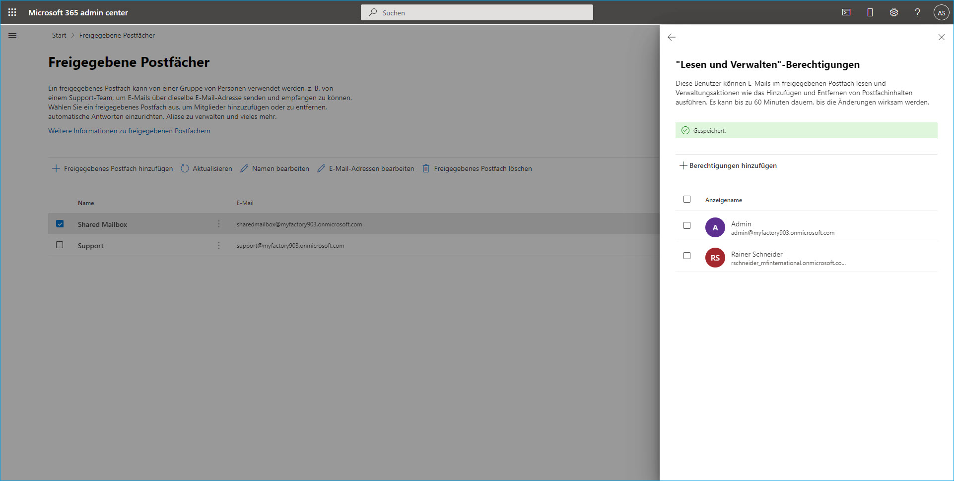 IMAP-Shared Mailbox mit OAuth 2.0 einrichten 8
