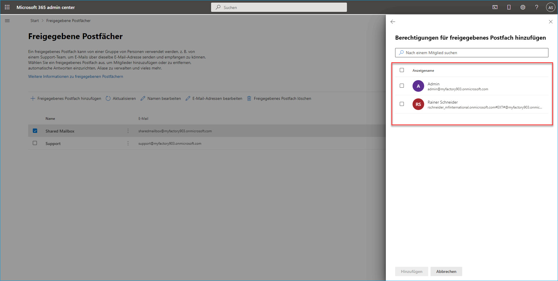 IMAP-Shared Mailbox mit OAuth 2.0 einrichten 6
