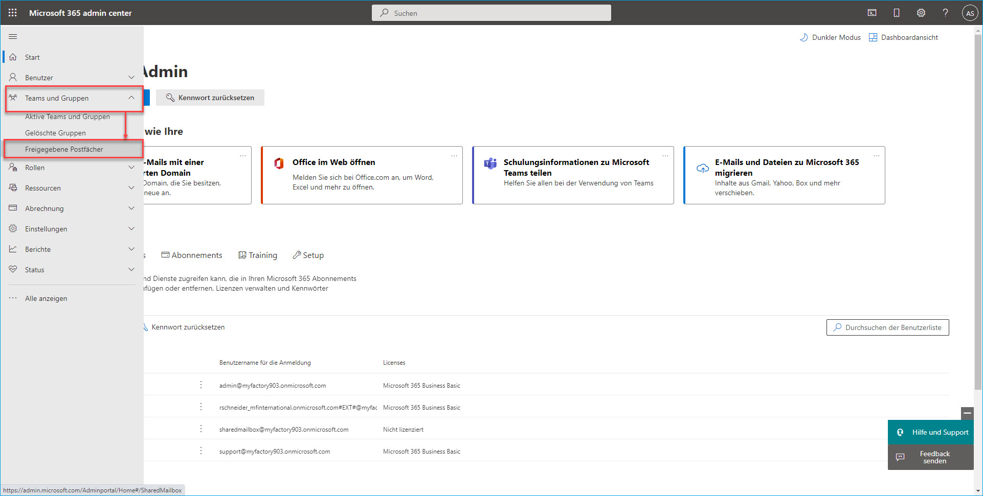 IMAP-Shared Mailbox mit OAuth 2.0 einrichten 1