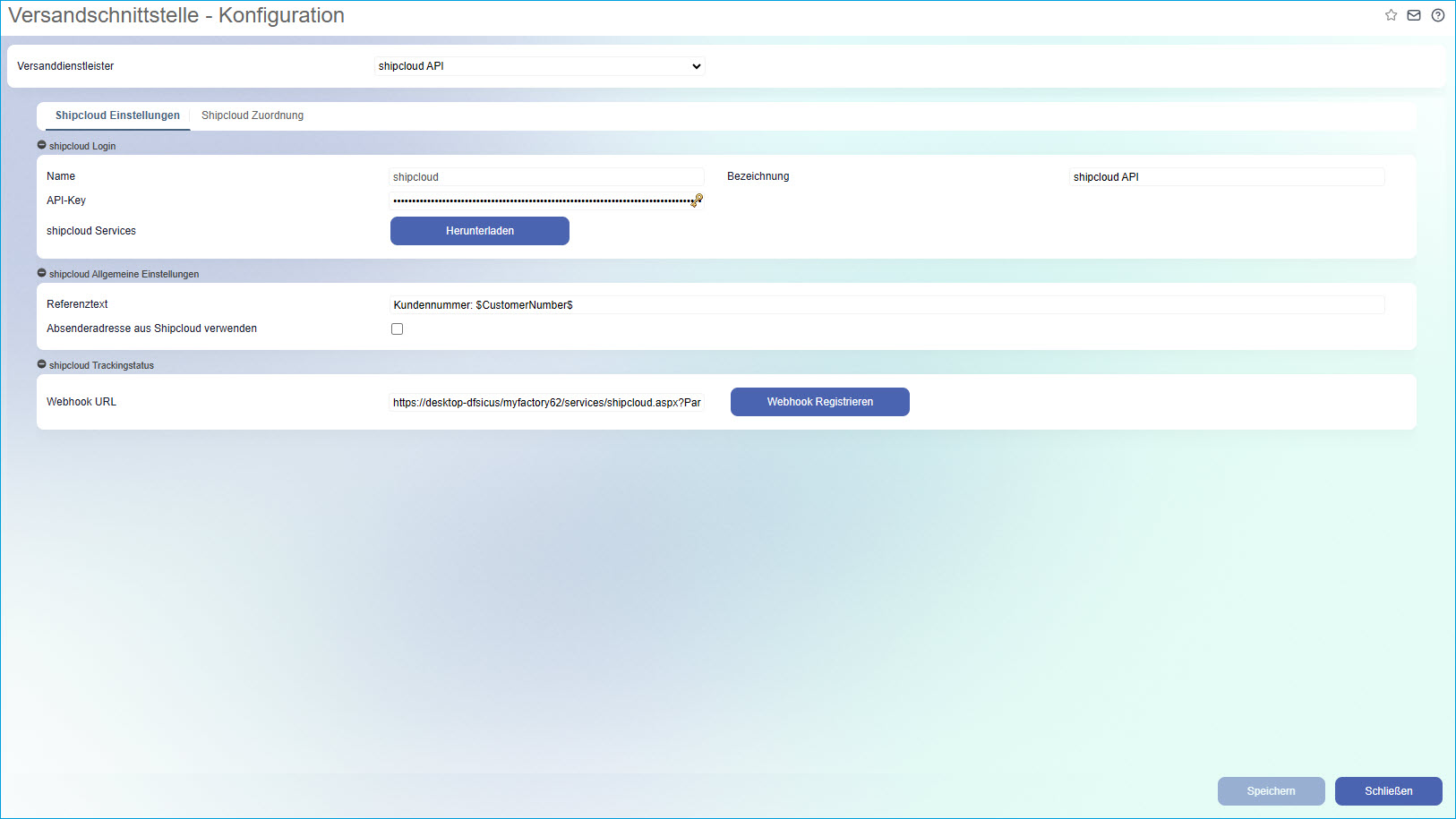 shipcloud-API 0