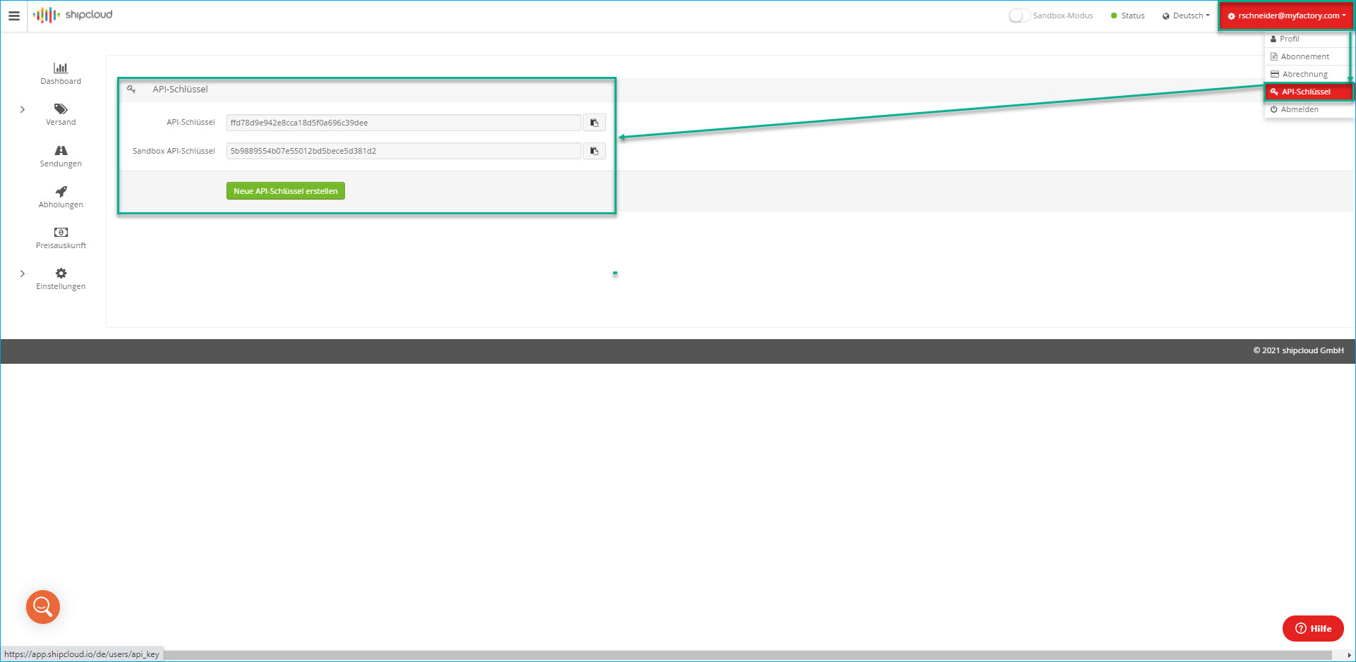 shipcloud-API 2