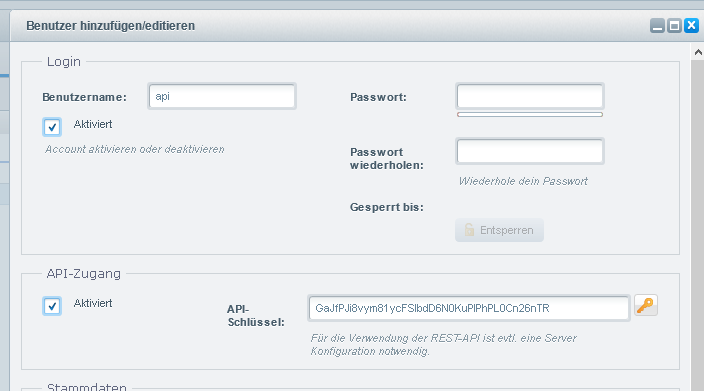 Shopware-Schnittstelle 5.x 0