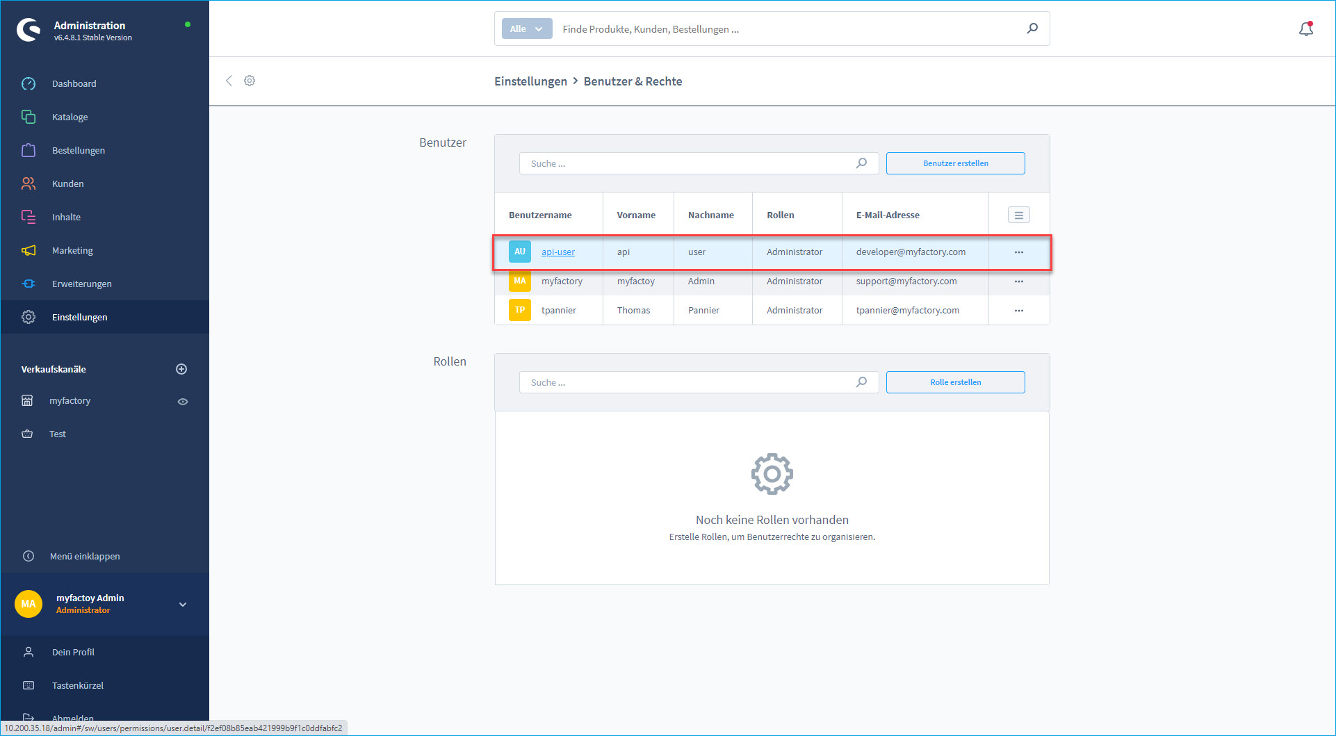 Shopware-Schnittstelle 6.x 1