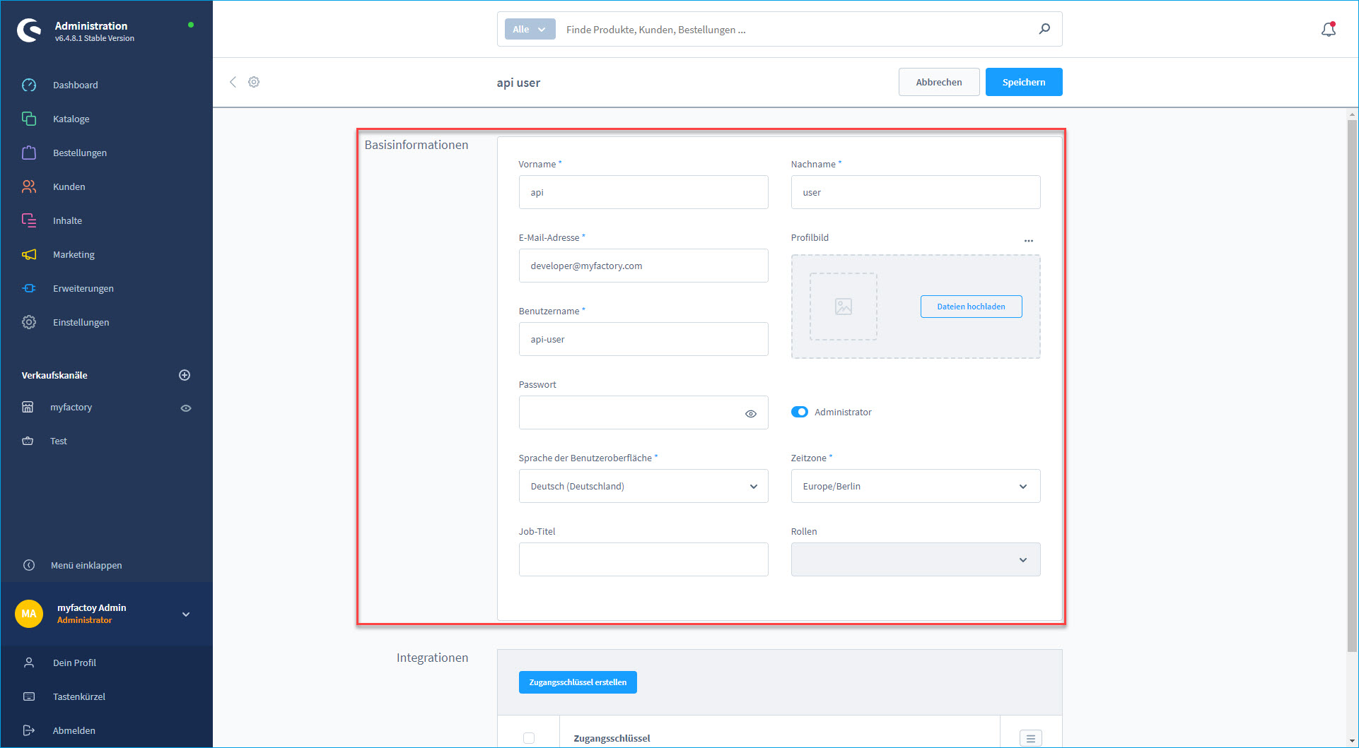 Shopware-Schnittstelle 6.x 2
