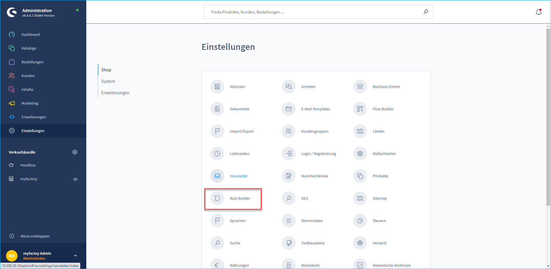 Shopware-Schnittstelle 6.x 39