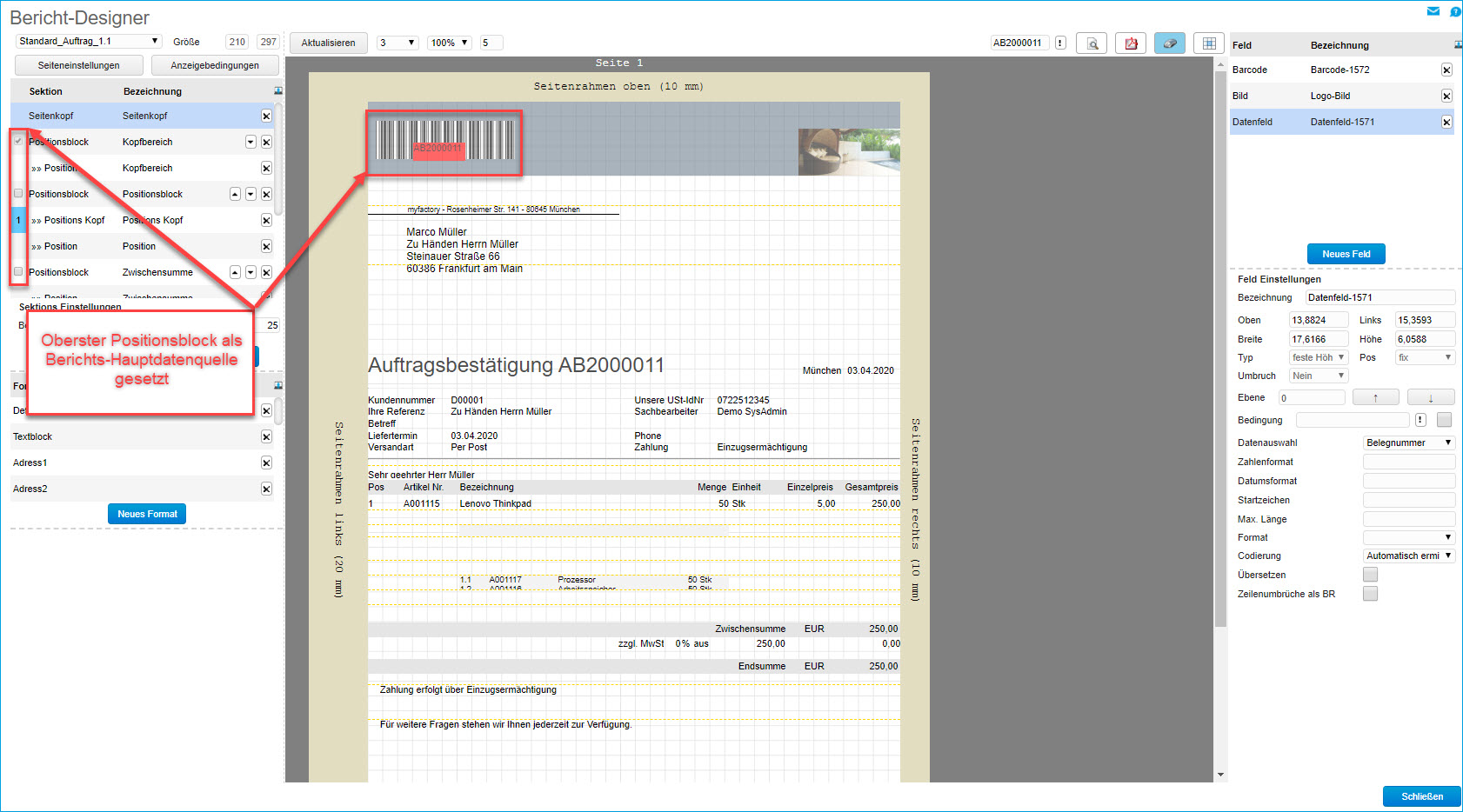 Grundsätzlicher Aufbau der Smart Reports und des Bericht-Designers 25