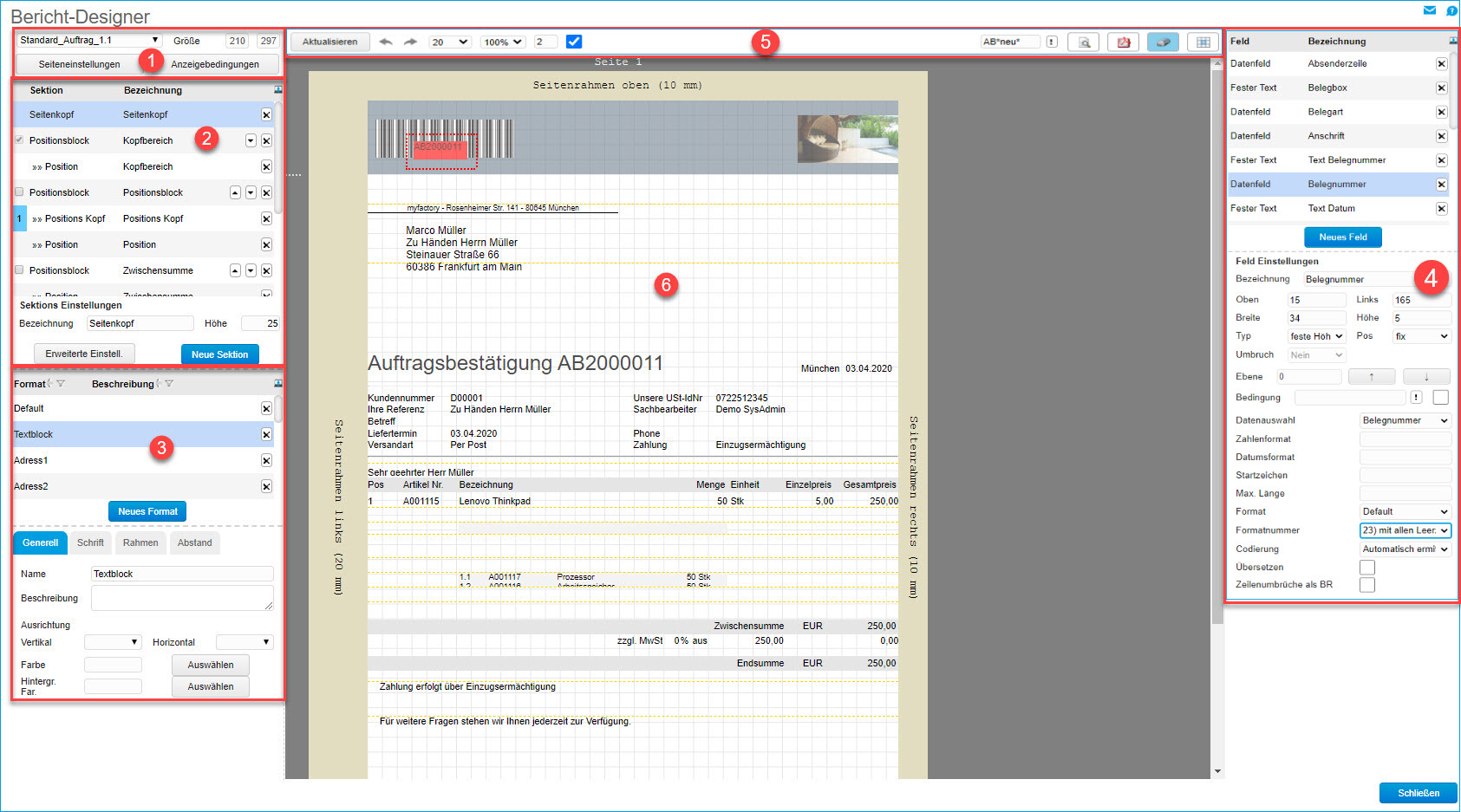 Grundsätzlicher Aufbau der Smart Reports und des Bericht-Designers 0
