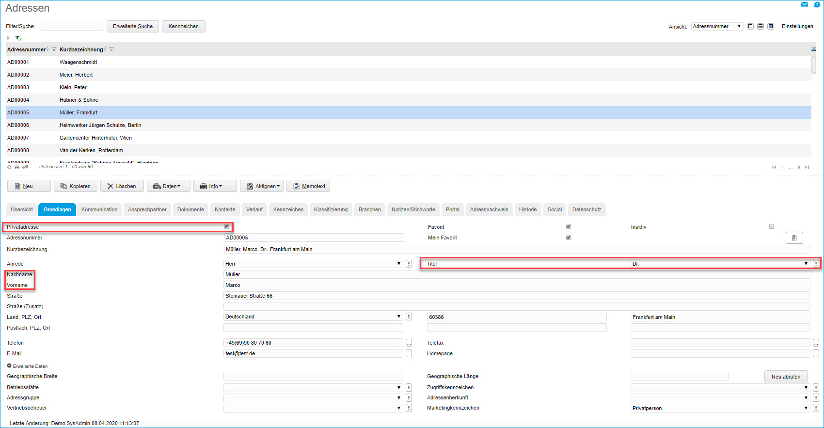 Register Grundlagen 1
