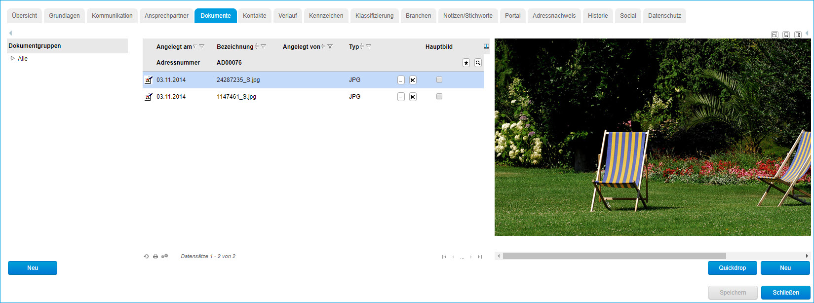 Register Dokumente 1