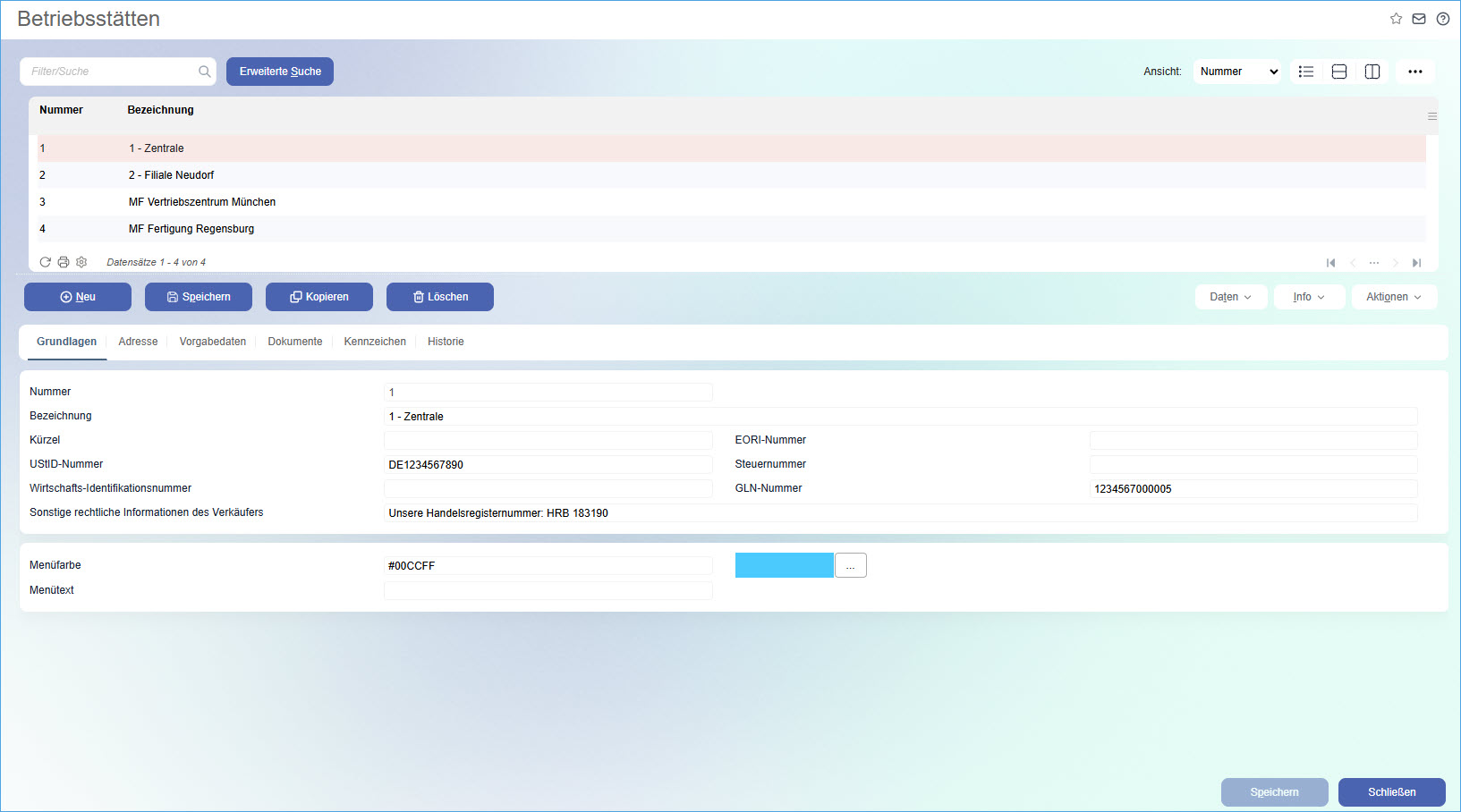 Register Grundlagen 0