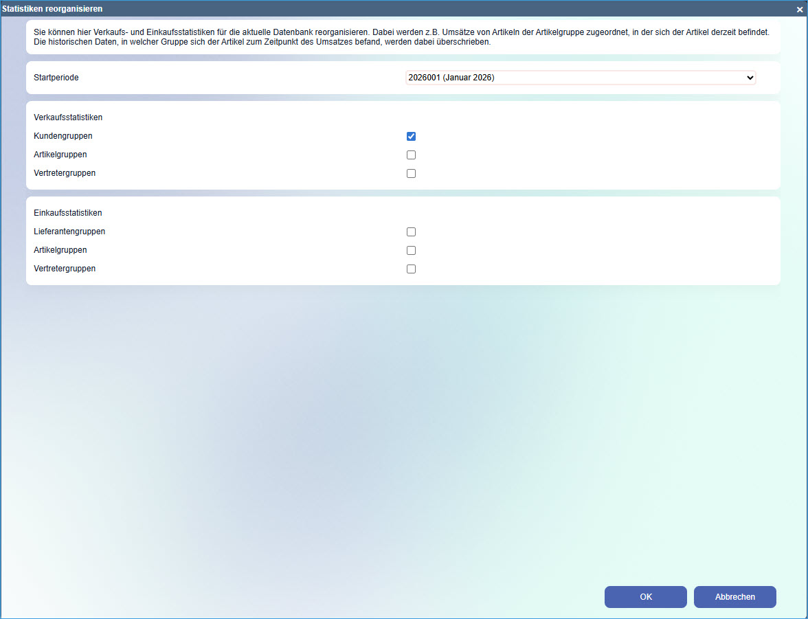 Statistikreorganisation 0