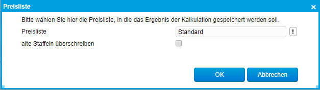 Optionen Kalkulation 1